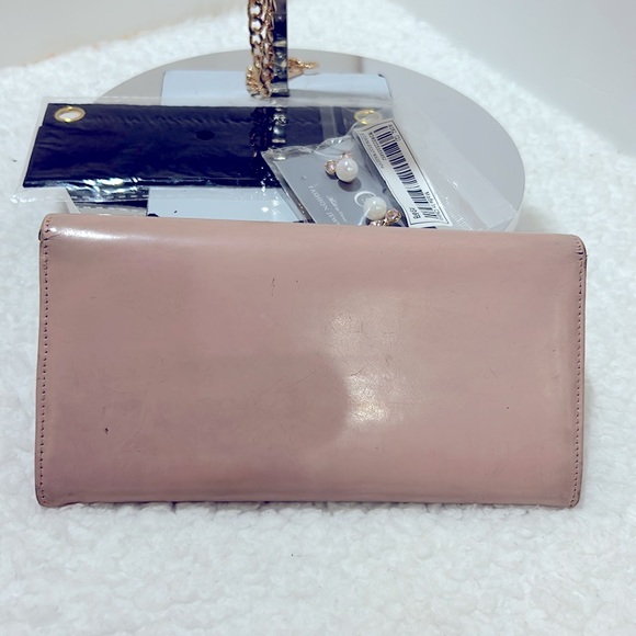 Cartier Light pink Long Wallet with Free Unbranded Chain with Felt & Earrings - Picture 6 of 16